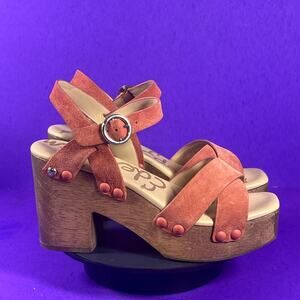 Sam Edelman Women's Josefine Suede Platform Sandals Shoe Size 6.5 -NEW